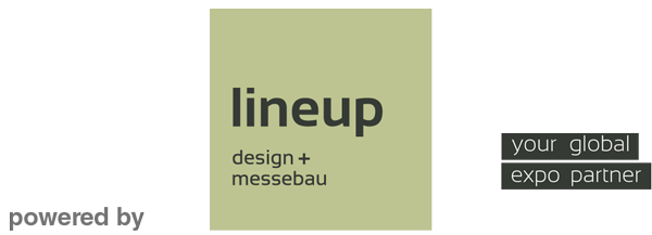 powered by lineup design + messebau